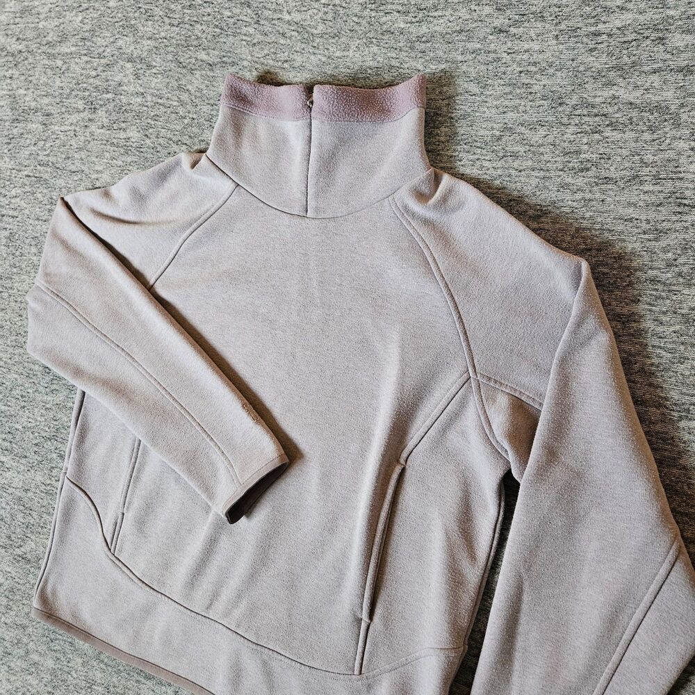Mountain Hardwear Ordessa 1/4-Zip Sweater Women's M Fleece Pink Pullover Pocket
